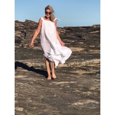 Linseed Designs white Linen Maxi dress 
