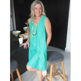 Linseed Designs light green linen Kelli dress 