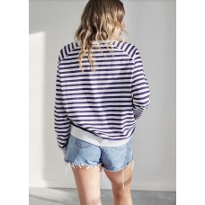 Jovie the label striped cotton St Tropez Sweater